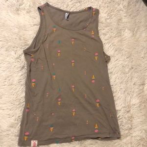 Fun dutch bros cupcake tank top